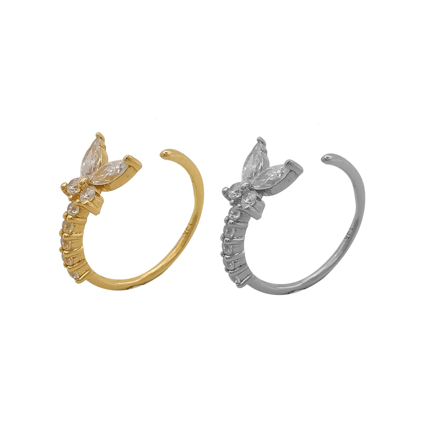 Wholesale 14k Solid Gold Hinged Ring heart shape