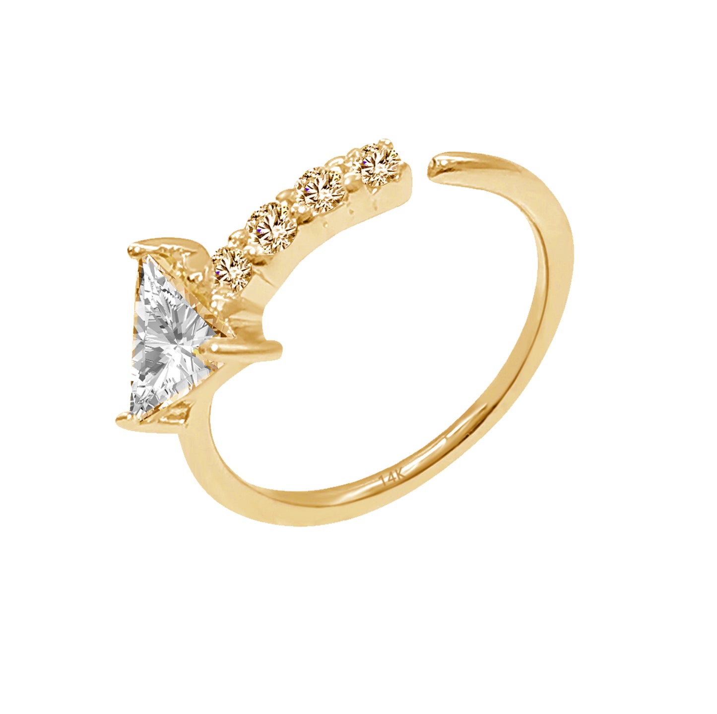 Wholesale14k Solid Gold Hinged Ring