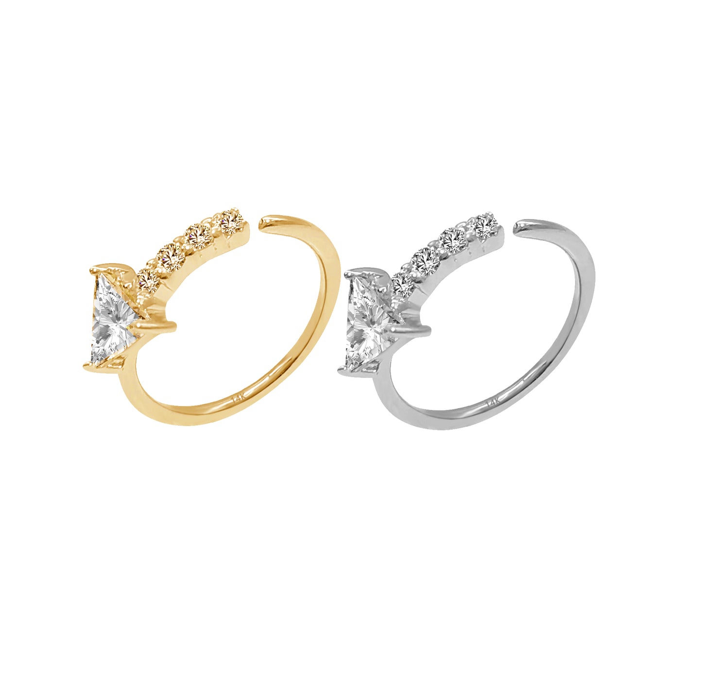 Wholesale14k Solid Gold Hinged Ring