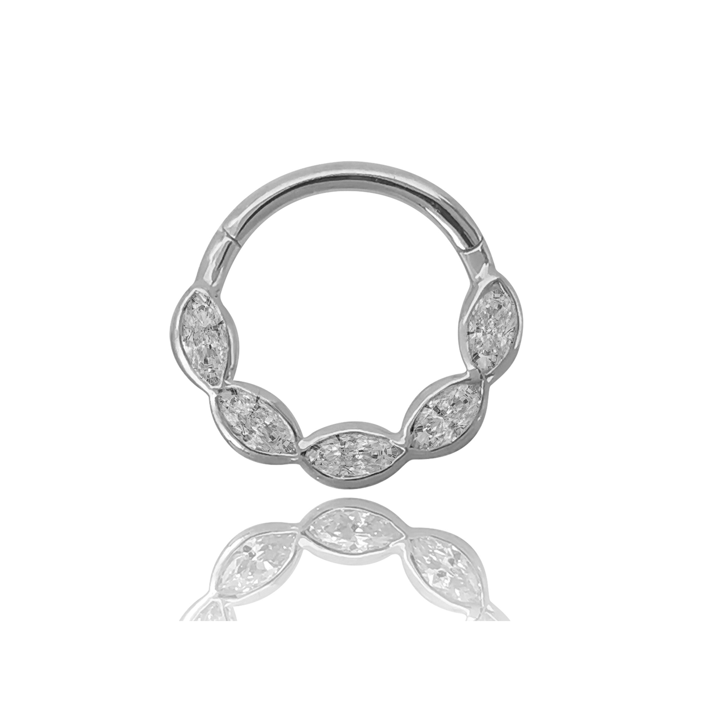 14k Solid Gold Hinged Ring