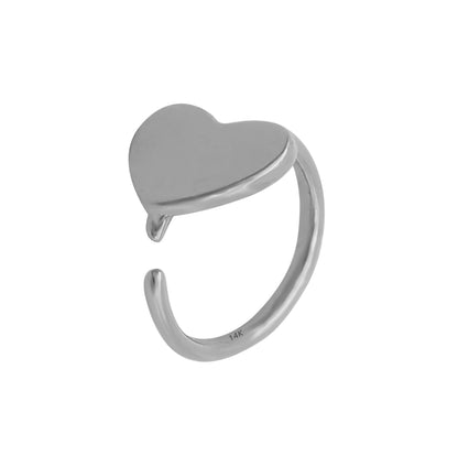Wholesale 14k Solid Gold Hinged Ring heart shape