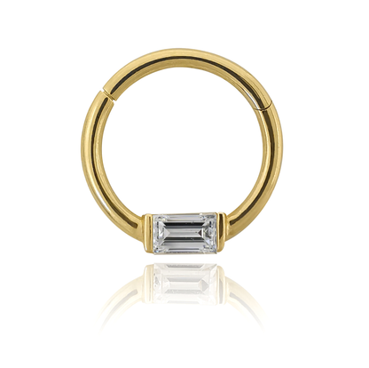 14k Solid Gold Hinged Ring